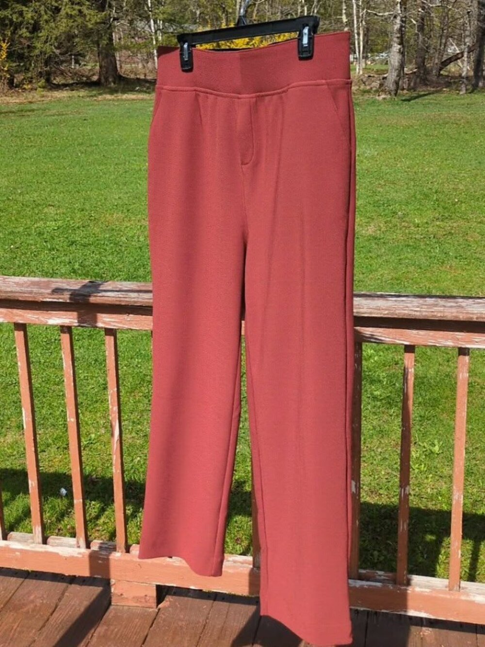 Zenana Rusty Brown Pants Size XL Stretchy Comfort Casual Business Chino Style